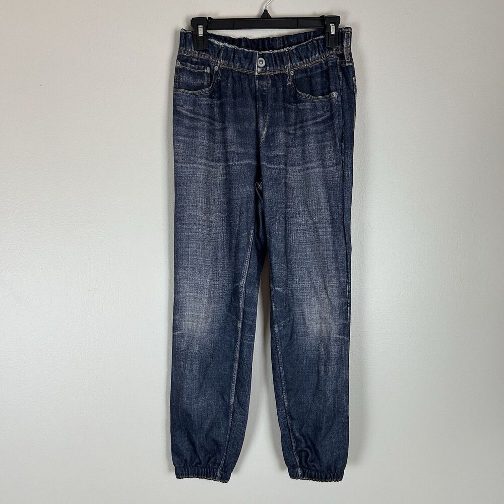 One World S Jegging Hippie Boho Pull On Jeans Joggers Pants Comfy Terry